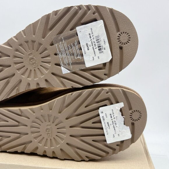 UGG Australia Sarissa Shearling Short Chestnut Waterproof Boots Suede US 11 - Picture 11 of 12